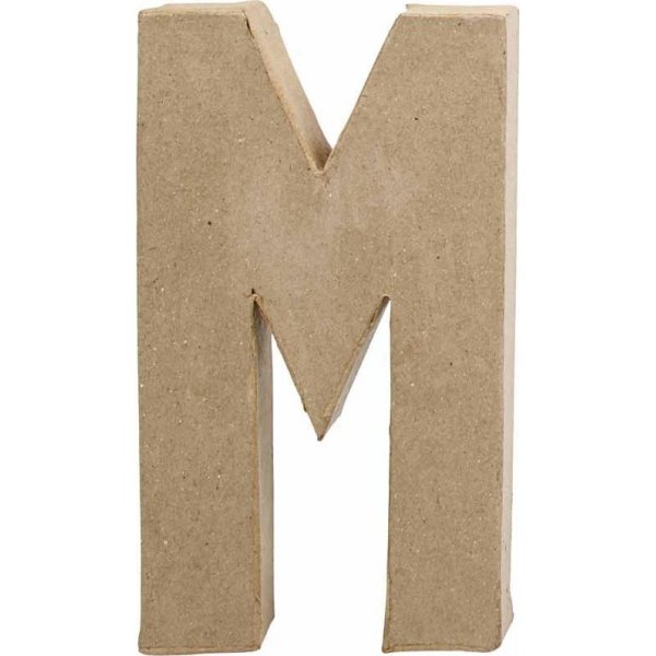 Kartonnen letter - M - 5 cm