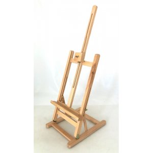 Schildersezel van berkenhout, 28x32x75 inch (96 cm)