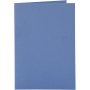Kaarten en enveloppen - blauw 10,5 x 15 cm 6 sets