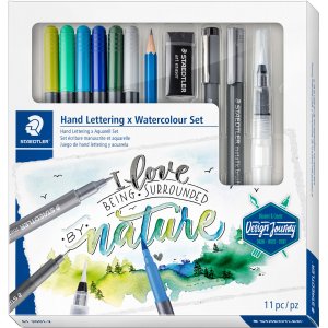 Gemengde print- en aquarelset - 100% PEFC Gemengde print- en aquarelset - 100% PEFC