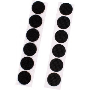 Klittenband rond zwart 20 mm 12 sets zelfklevend Klittenband rond zwart 20 mm 12 sets zelfklevend