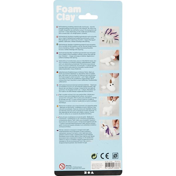 Foam Clay® - roze - paars - wit - glitter, metallic - 3 x 14 gr Foam Clay® - roze - paars - wit - glitter, metallic - 3 x 14 gr