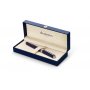 Vulpen Waterman Exception Slim Laque - Zilveren rand - Fijn blauw