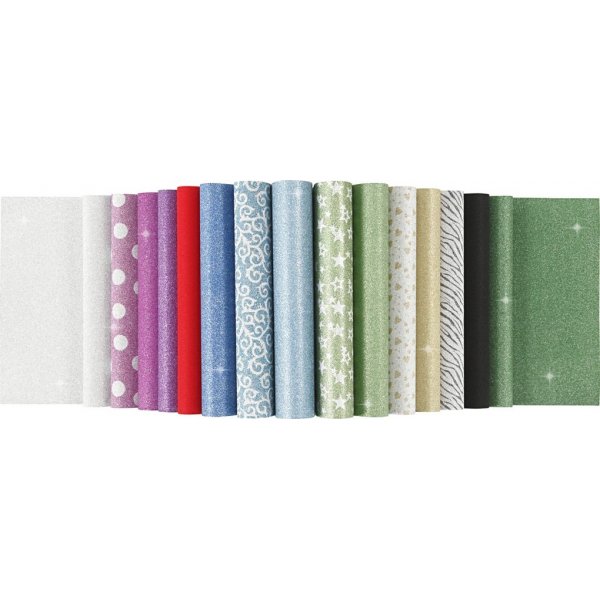 Glitterpapier in blokken - A4 - 30 vellen