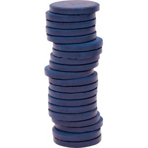Kleur pucks ø 30 mm - donkerblauw - 20 st Kleur pucks ø 30 mm - donkerblauw - 20 st