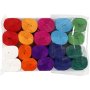 Rollen crpepapier - gemengde kleuren - 20 rollen