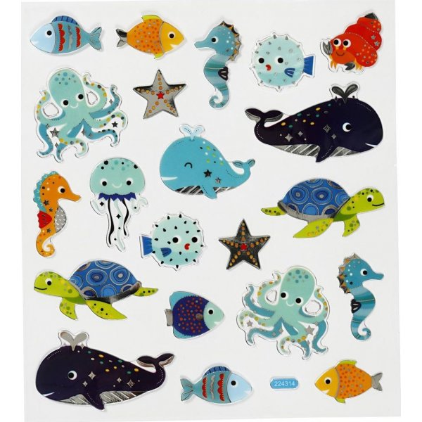 Stickers - zeedieren