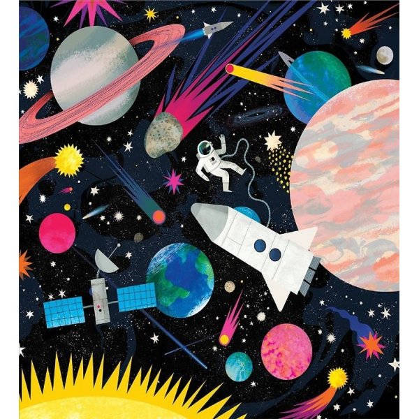 Familiepuzzel Lichtgevend 500 stukjes - Ruimte Familiepuzzel Lichtgevend 500 stukjes - Ruimte