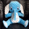 Klant imago Minky - turquoise stippen