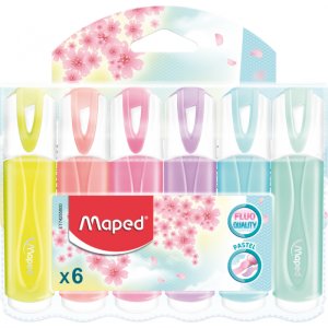 Markeerstift - Maped - Fluo Pep'S Klassieke pastelkleuren 6-pack