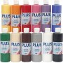 Plus Color Hobbyverf - standaardkleuren - 12 x 250 ml