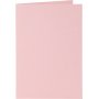 Kaarten en enveloppen - roze - 11,5 x 16,5 cm - 6 sets