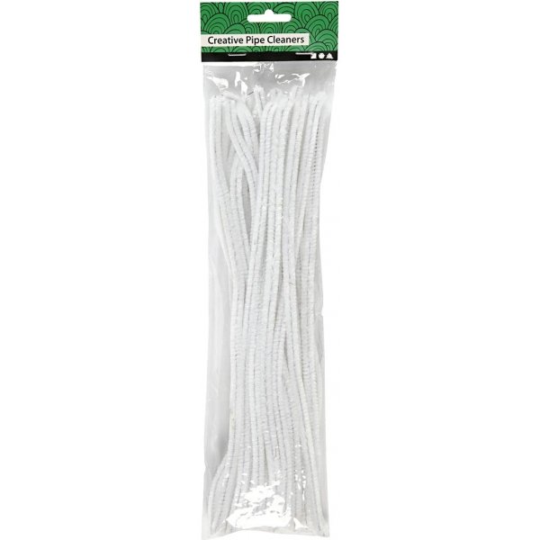 Pijpenrager - 9 mm - wit - 25 st