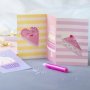 Mini DIY Kit Decoratie, pastelgeel, pastelpaars, pastelroze, Taarten