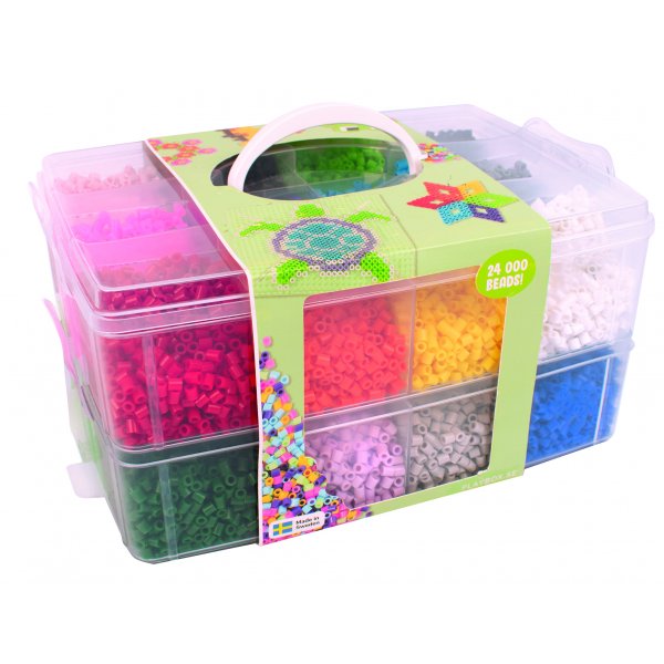 Buiskralen in opbergdoos 24.000 kralen