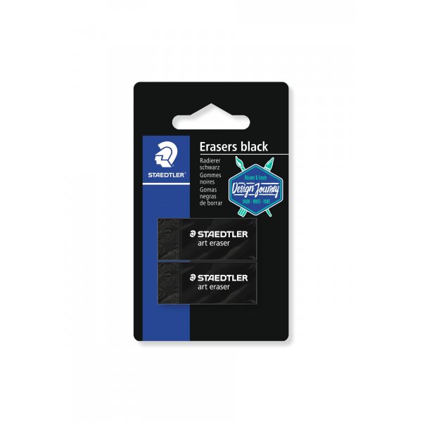 Gum Rasoplast Zwart - 2-pack