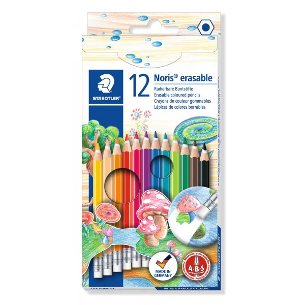 Noris Uitwisbare kleurpotloden - 12 potloden