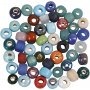 Glaskralenmix - rond - gemengde kleuren - 500 gr