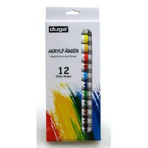 Acrylverfset 12x12ml