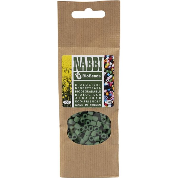 NABBI BioBeads - donkergroen - medium - 1000 st