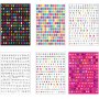 Stickers brieven 6 vellen