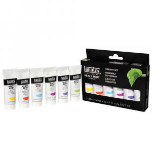 Acrylverfset Heavy Body Liquitex Levendige kleuren - 6x22 ml Acrylverfset Heavy Body Liquitex Levendige kleuren - 6x22 ml