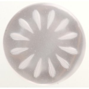 Knoop Rond 1-gat 11 mm 4st - Parelmoer Bloemenmotief Knoop Rond 1-gat 11 mm 4st - Parelmoer Bloemenmotief