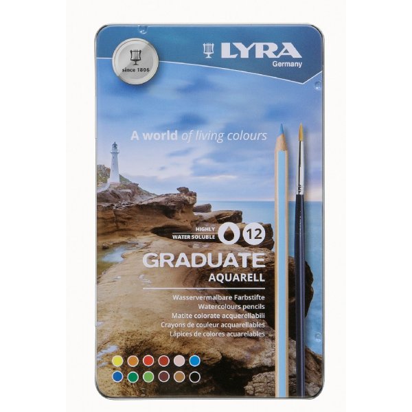 Aquarelpennen Lyra Graduate - 12-pack