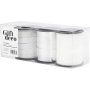 Cadeaukoord - zilver - zilver glitter - wit - 3 x 15 m