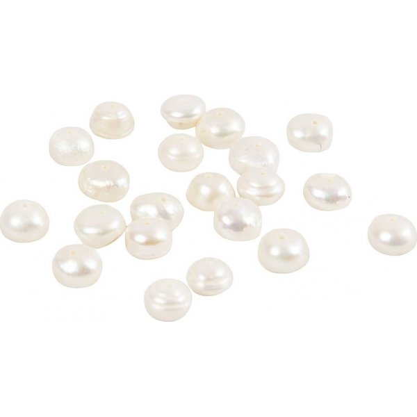 Zoetwaterparels op draad - 4-6 mm - Parelmoer - 40 cm