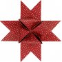 Sterstroken - rood - wit - 18 cm - 40 stroken