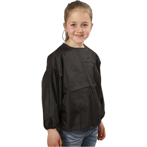 Schildersschort - zwart - 4-6 jaar