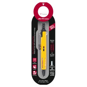 Tombow AirPress balpen, gele blisterverpakking Tombow AirPress balpen, gele blisterverpakking
