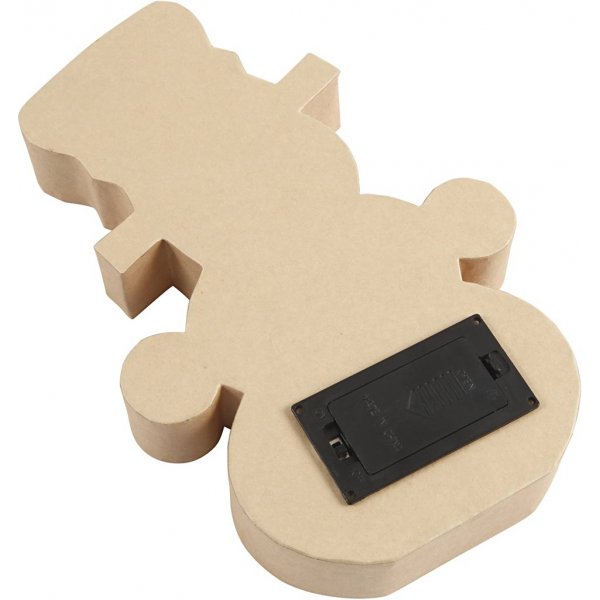 Kartonnen figuur met ingebouwd licht - sneeuwpop - 5 cm