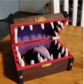 Klant imago Houten kist 13,3 x 9,5 x 7 cm - onbehandeld grenen, met slot