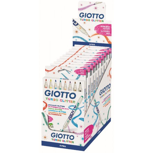 Giotto Glitterviltstift - 8-pack