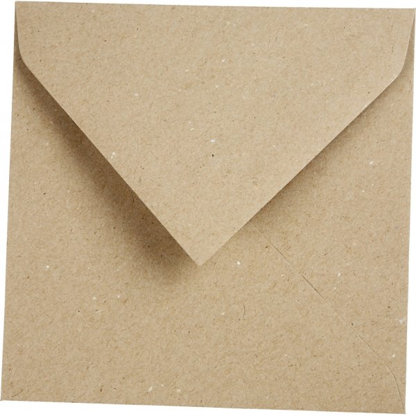 Gerecyclede envelop - naturel - 16 x 16 cm - 50 st Gerecyclede envelop - naturel - 16 x 16 cm - 50 st