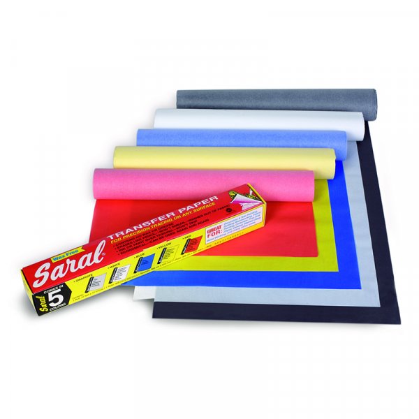 Saral-papier - 4 vellen 30,5*90,5cm - Diverse kleuren