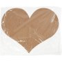 Houten hart met 2 gaten