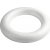 Ring met platte achterkant - wit - 35 cm Ring met platte achterkant - wit - 35 cm