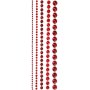 Strasstenen - rood - 2-8 mm - 140 st