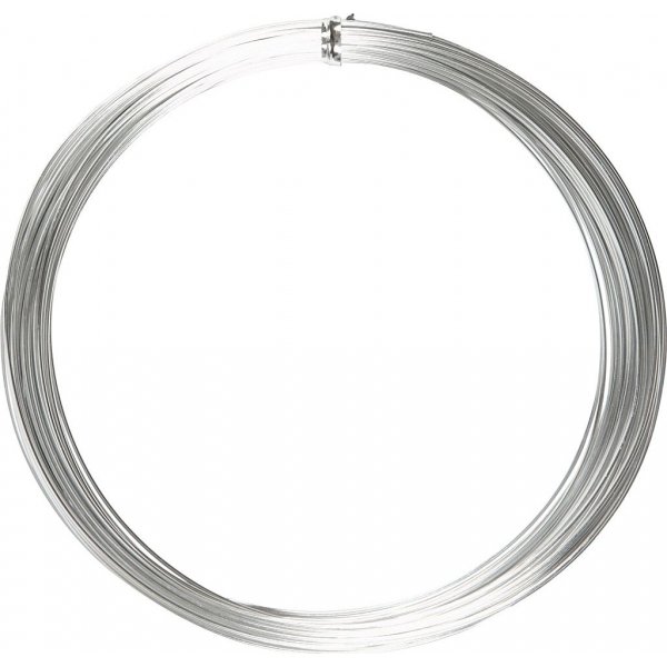 Aluminiumdraad - 1 mm - zilver - 16 m