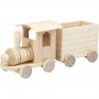 Trein met wagen - Hout