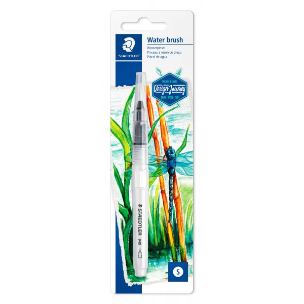 Borstel met waterbak