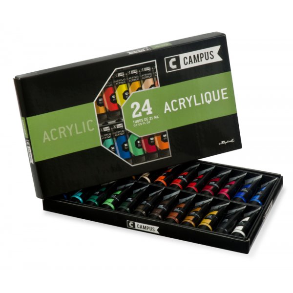 Acrylverfset Campus - 24 tubes 21 ml