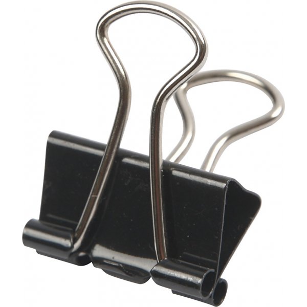Clips - zwart - 19 mm - 40 st Clips - zwart - 19 mm - 40 st