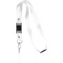 Sleutelhanger - wit - 5 st
