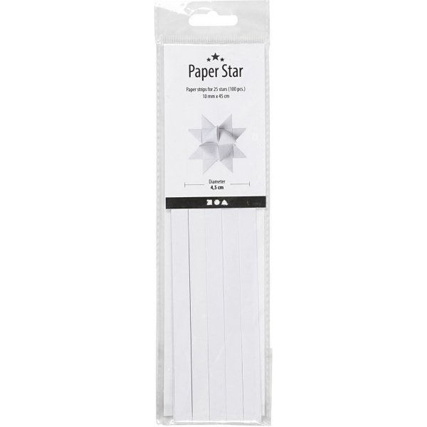 Sterstroken - wit - Ø4,5 cm - 100 stroken Sterstroken - wit - Ø4,5 cm - 100 stroken