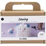 Mini DIY Kit Naaien, gemengde kleuren, Monster