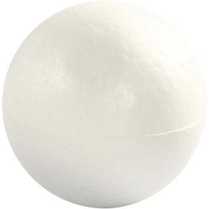 Piepschuim bollen - wit - Ø7 cm - 5 st Piepschuim bollen - wit - Ø7 cm - 5 st